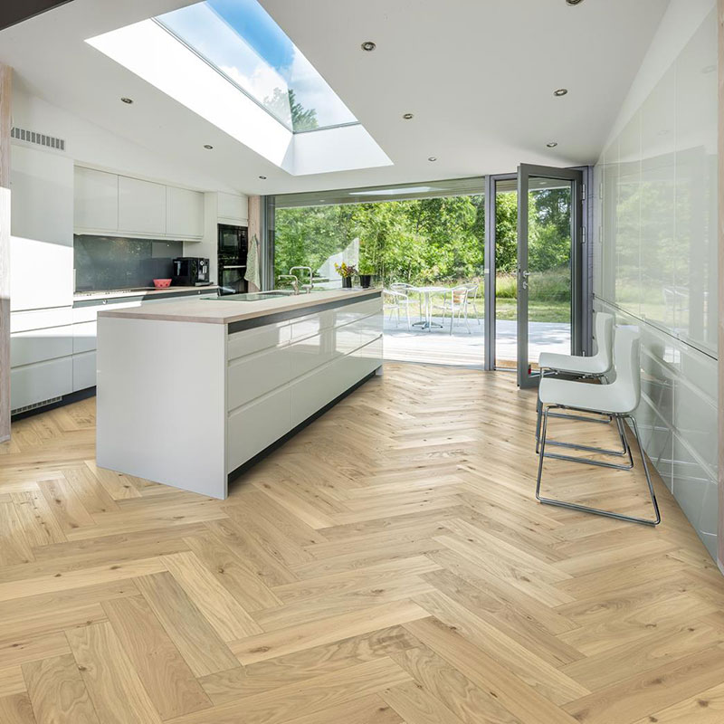 Kahrs herringbone flooring